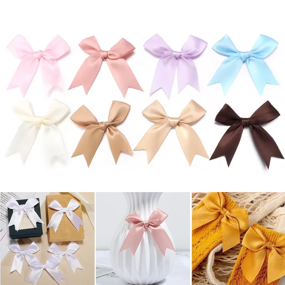 

20/50pcs Ribbon Bow Craft Bow Pink White Blue Floral Gift Tie DIY Christmas Party Decoration Strikjes Decoratie Moños Navideños