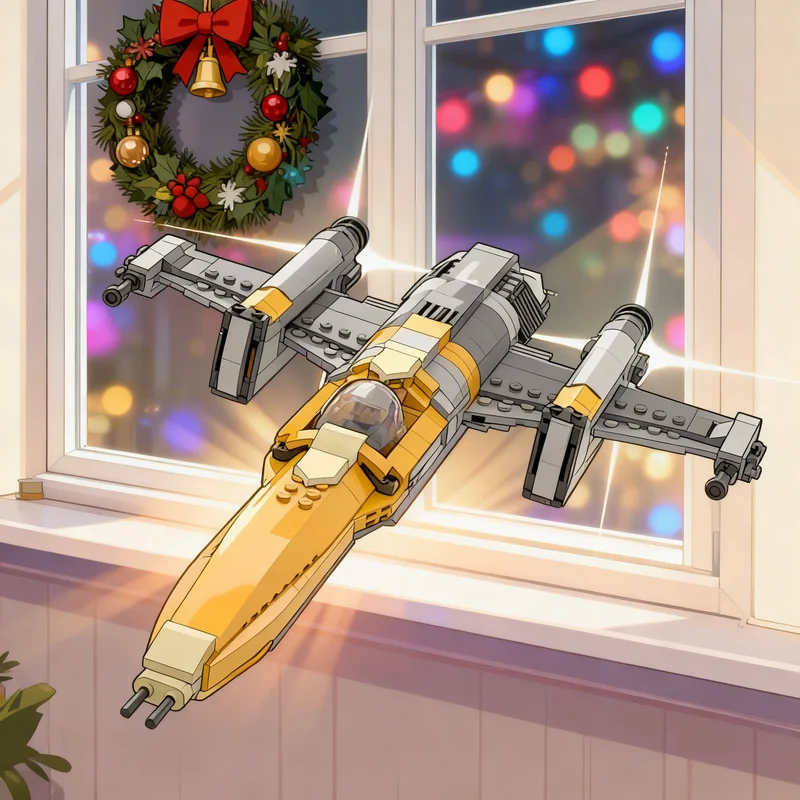 

Набор строительных блоков MOC «Истребитель охотников за головами» (545 деталей), как в мультфильме «Звездные войны», конструктор, рождественский подарок для детей