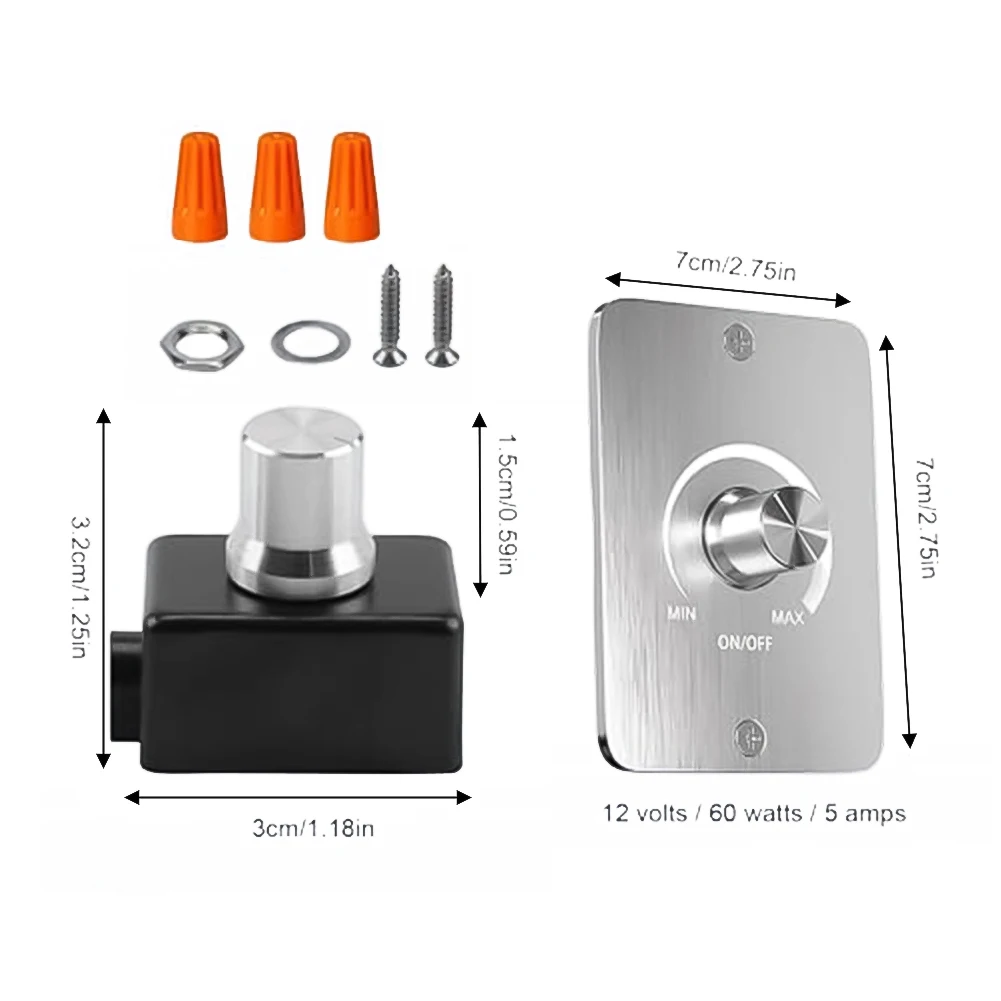 

Dimmable Lighting Control Dimmable Dimmer DIY Installation Impact-Resistant Housing Low-Profile Design Cozy Night Lighting