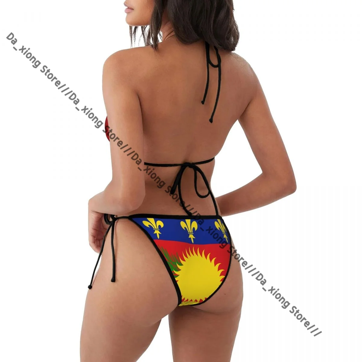 Woman Swimsuit Sexy Bikini Set Swimwear Flag Of Guadeloupe Two Piece Bathing Suit