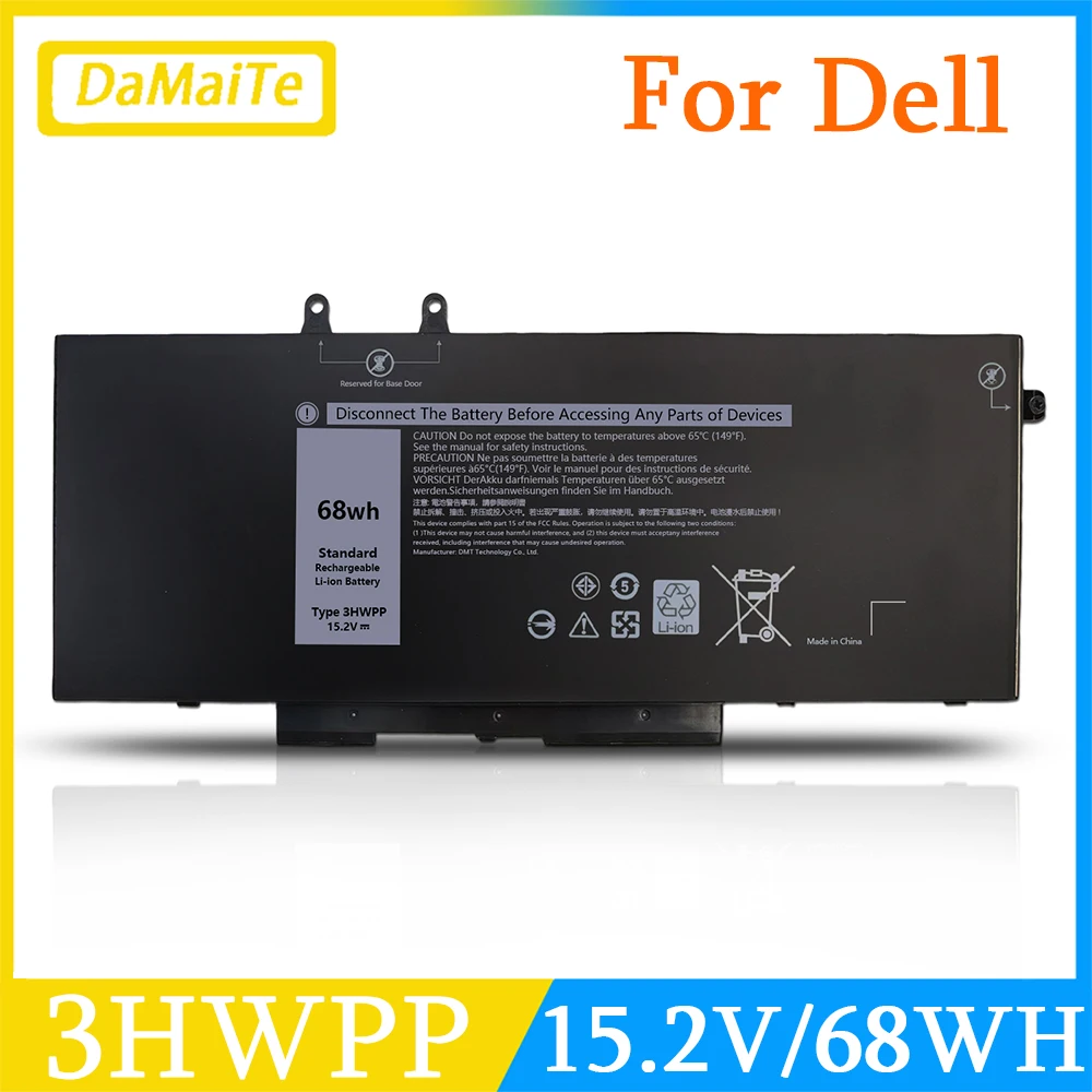 3HWPP Laptop Battery For Dell Latitude 5401 5410 5411 5501 Precision 3541 3551 Precision 3541 3550 3551 1VY7F N2NLL P80F003