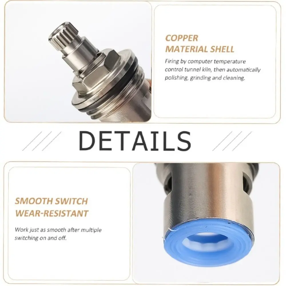 Stainless Steel Faucet Valve Core Universal Easy Installation Faucet Cartridge Rust Resistant Faucet Replacement