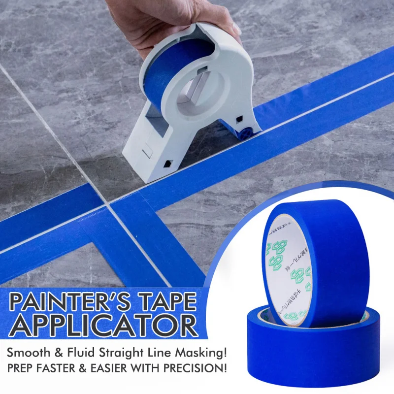 20M High Adhesion Masking Tape, Auto Paint Car Spraying, Writable Crepe Paper Decorative Stencil, Easy Tear Off.