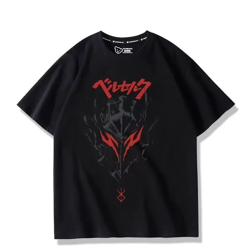

Berserk Legend Sword Wind Branded Warrior Anime Merchandise Short Sleeve T-Shirt Kenjitaru Miura Summer Cosplay Costume