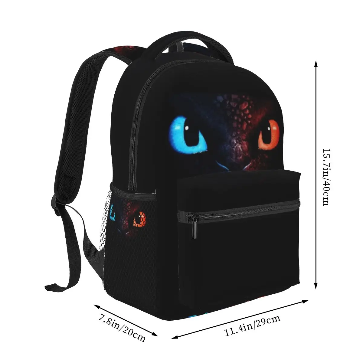 Toothless Mask Backpacks Boys Girls Bookbag Students School Bags Cartoon Travel Rucksack Shoulder Bag Large Capacity