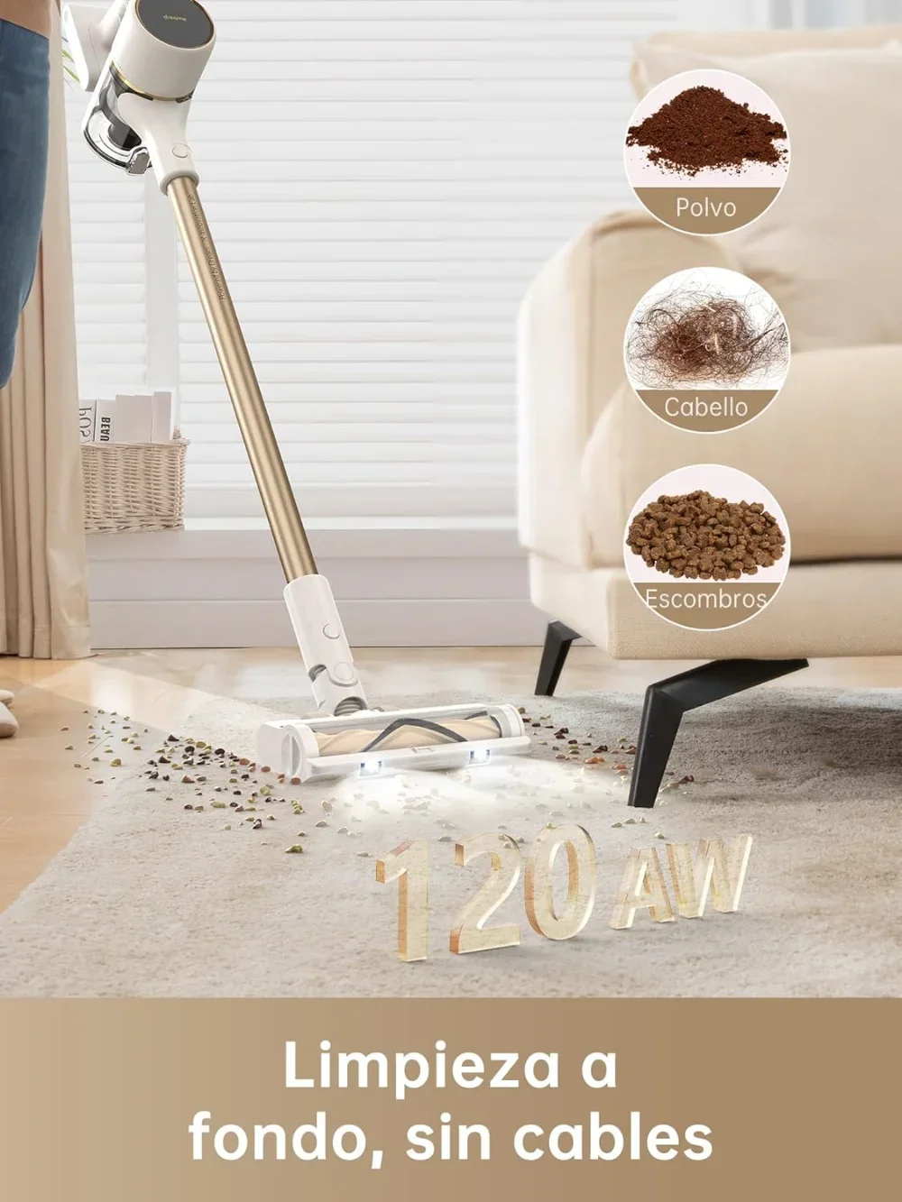 Dreame R10 Aspiradora Escoba/Mano Sin Cables 350W بلانكا
