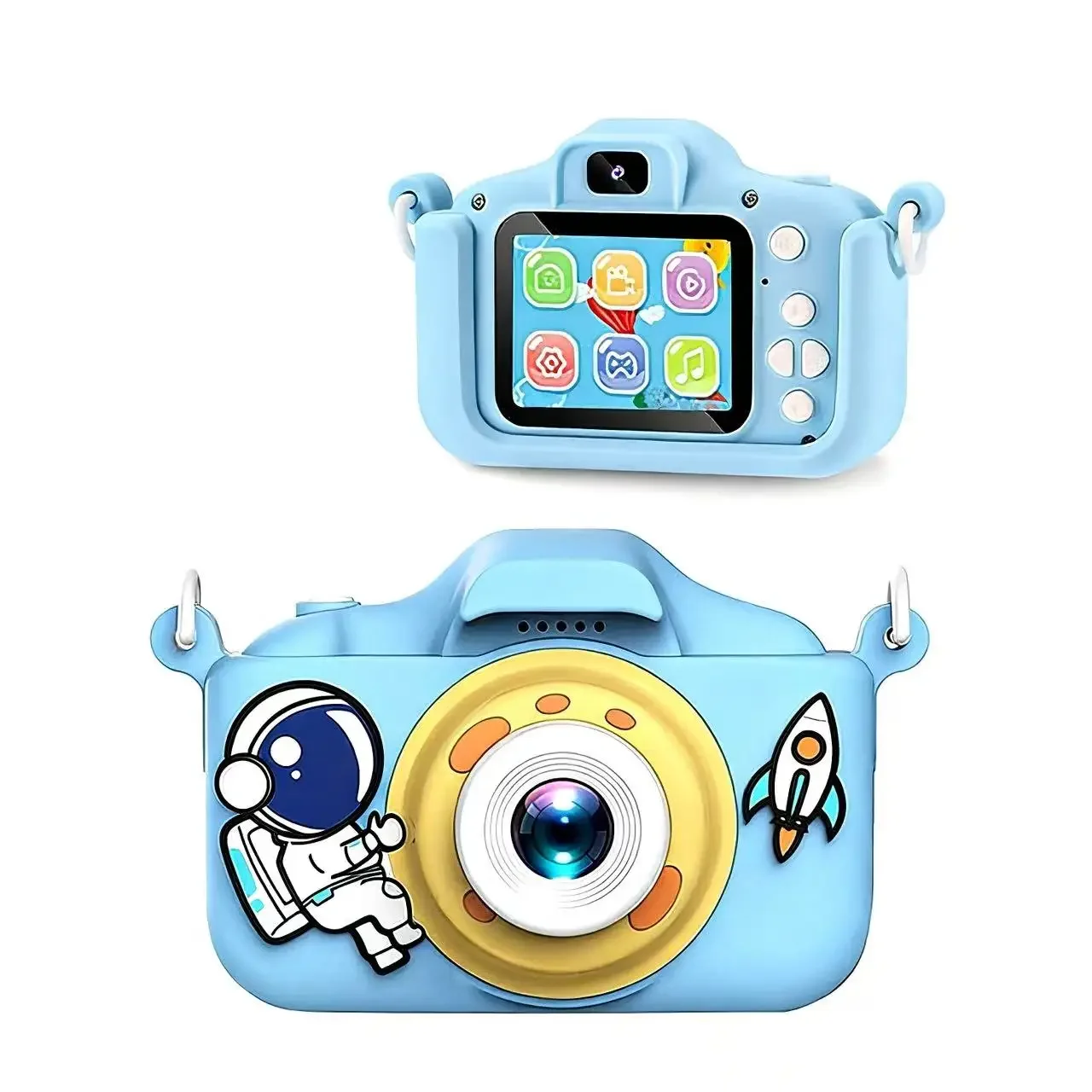 Kids Digital Camera with Front Rear Dual Lens Mini HD Outdoor Photo &amp; Video Camera for Students Boys &amp; Girls Toy &amp; Holiday Gift