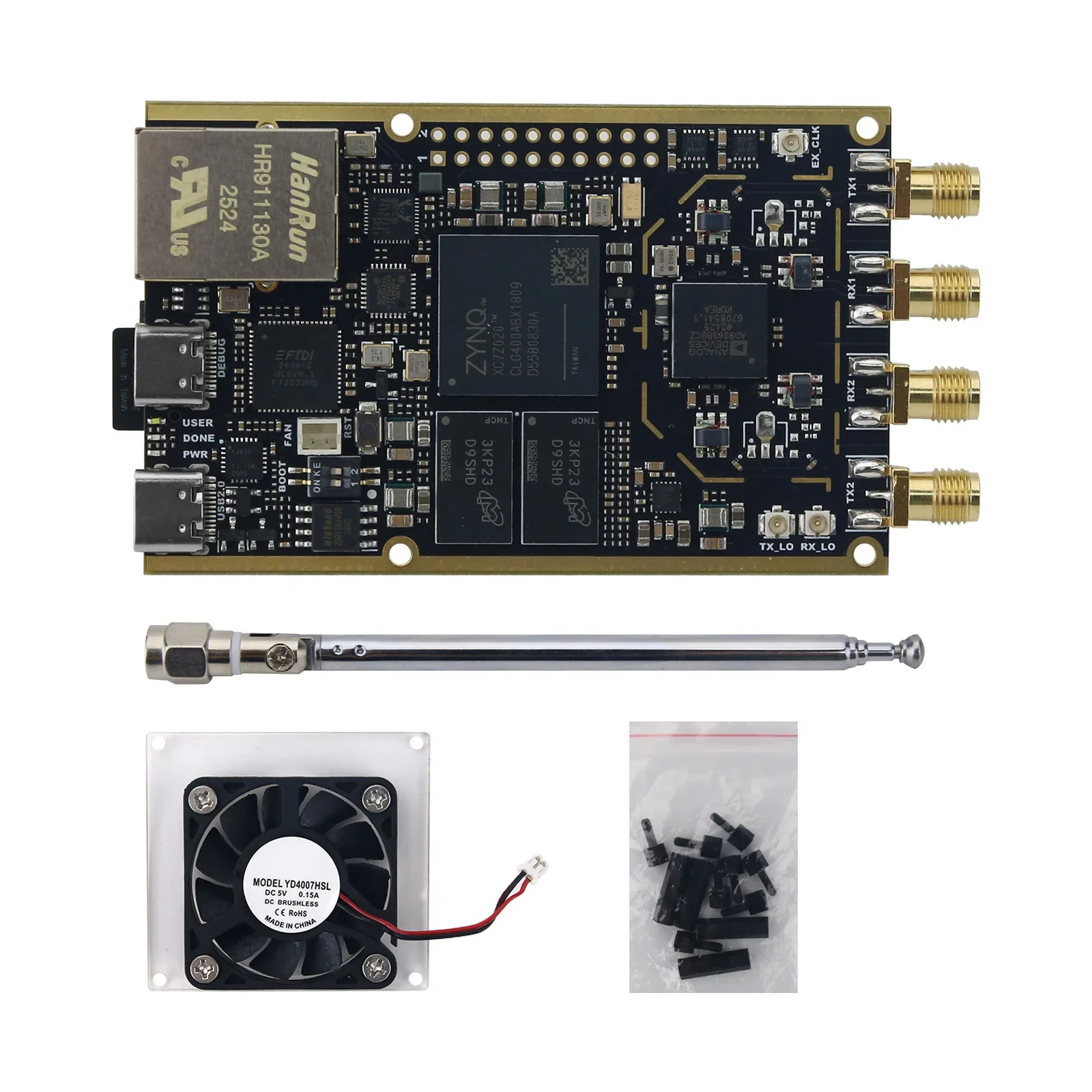 Hamgeek Professional Version 70MHz-6GHz 7020+AD9363 SDR Development Board with Power Amplifier for Pluto SDR