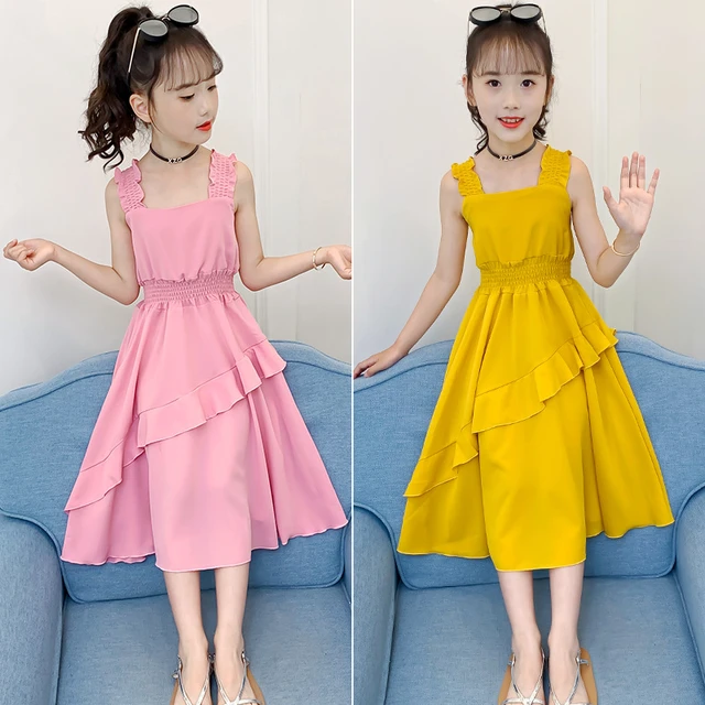 Summer Clothes Children 12 Years Dress | Girls Summer Dress 10 12 Years  Teenage - New - Aliexpress