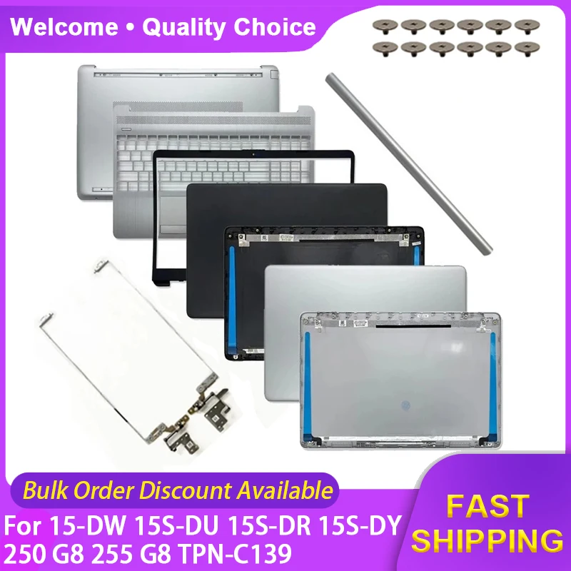 

New Laptop For HP 15-DW 15S-DU 15S-DR 15S-DY 250 G8 255 G8 TPN-C139 LCD Back Cover Front Bezel Palmrest Bottom Case L52007-001