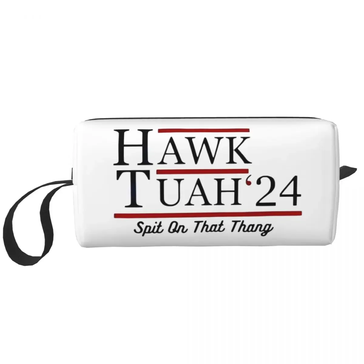 Hawk Tuah 24 Makeup Bag Pouch Zipper Cosmetic Bag Travel Toiletry Small Makeup Pouch Storage Purse Men Women