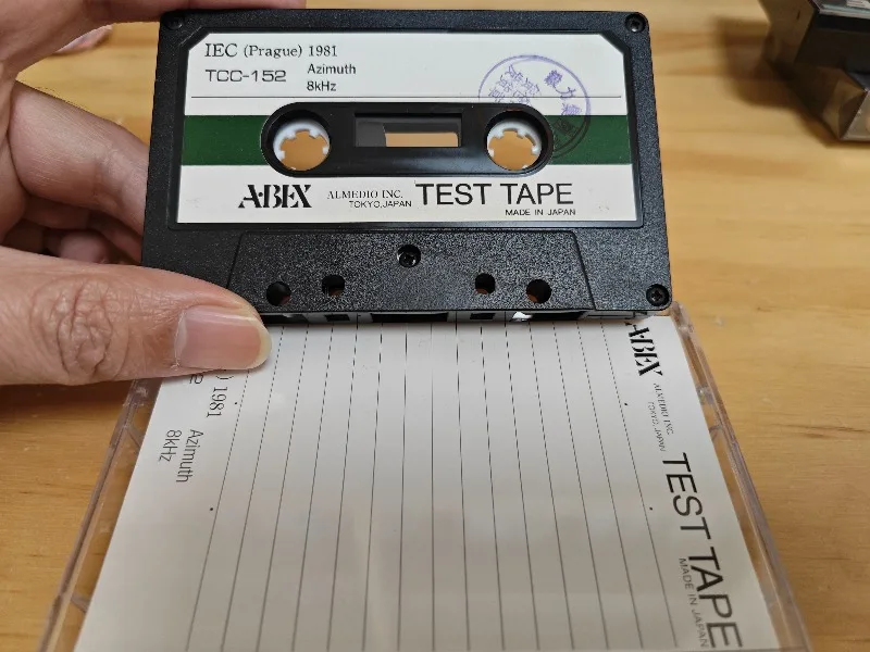 New ABEX Azimuth Test with 8KHz TCC152 Recorder Card Holder Maintenance Calibration Test