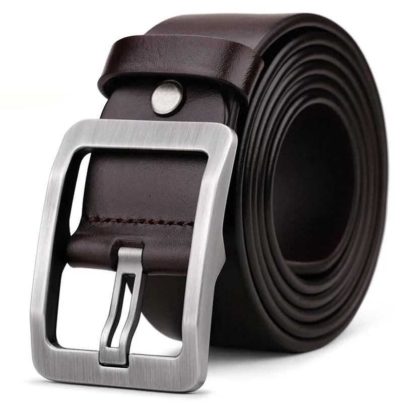 Multiple pin buckle styles synthetic leather popular men's waist belts business fashion pants zinc alloy buckle needle belts