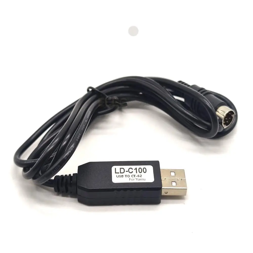 USB to Mini Din 8-Pin RS232 Serial Cable for Yaesu FT-817 FT-857 FT-897 LD-C100 CT-62 CAT Radio 1.8M
