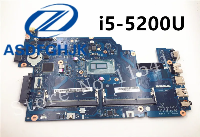 

Z5WAH LA-B161P Original FOR Acer Aspire E5-531 E5-571 Laptop Motherboard i3-4030U I5-4210U i5-5200U i7-4510U 100% Teste OK