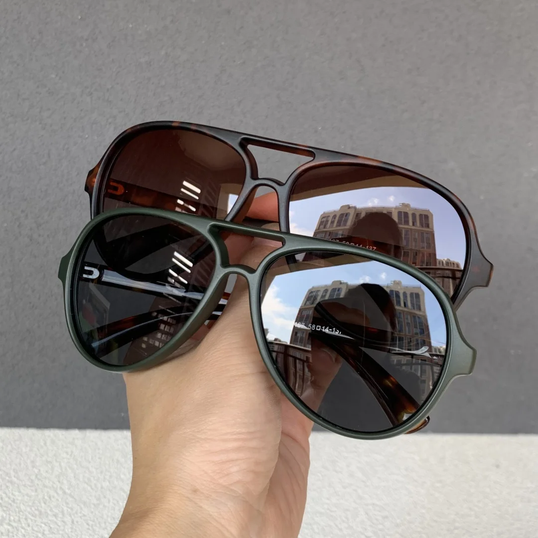 Pilot Polarisierte Sonnenbrille Männer Frauen Vintage Schwarze Schildkröte Sonnenbrille Luxus Designer Sonnenbrille für Männer Retro Driving Shades – Detail 3