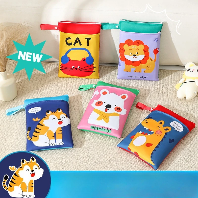 حقيبة تخزين أدوات الرسم المحمولة الجديدة ذات السحاب، حقيبة تخزين محمولة ذات سعة كبيرة بطبقة مزدوجة