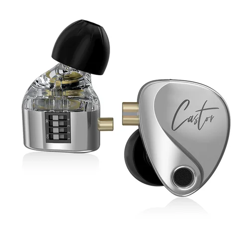 Imagen 2 del producto Nuevos auriculares KZ Castor In Ear HiFi 2DD dinámicos de alta gama con armadura equilibrada sintonizable, auriculares con Monitor, auriculares con cancelación