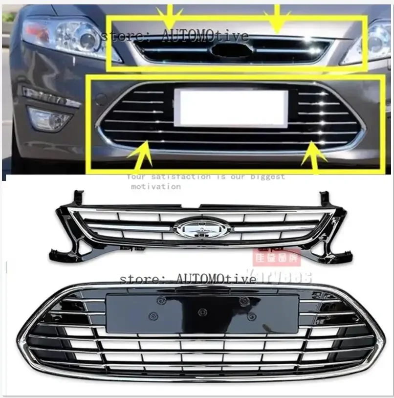 All Electroplate Baking Painted Front Bumper Lower Grille Chromed for Ford Mondeo 2011-2012