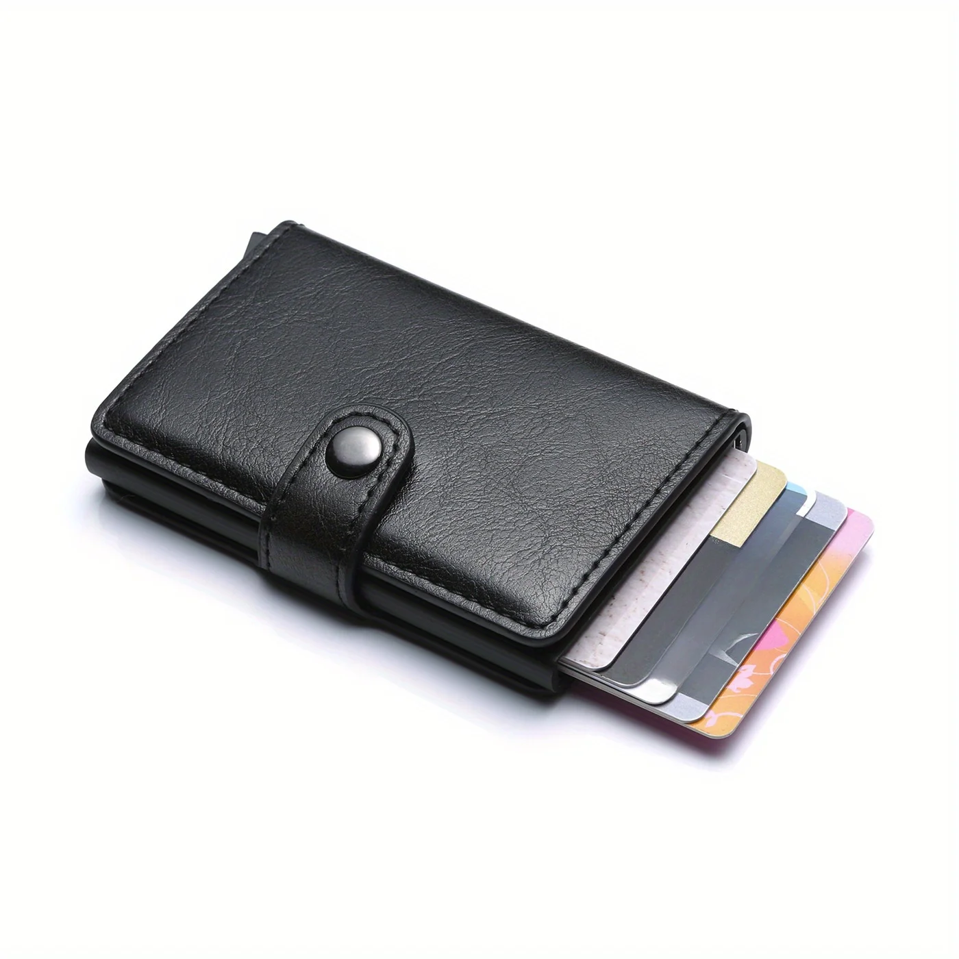 Rfid Men Card Wallets Free Name Engraving Carbon Fiber Card Holder Slim Mini Wallet Small Money Bag Male Purses
