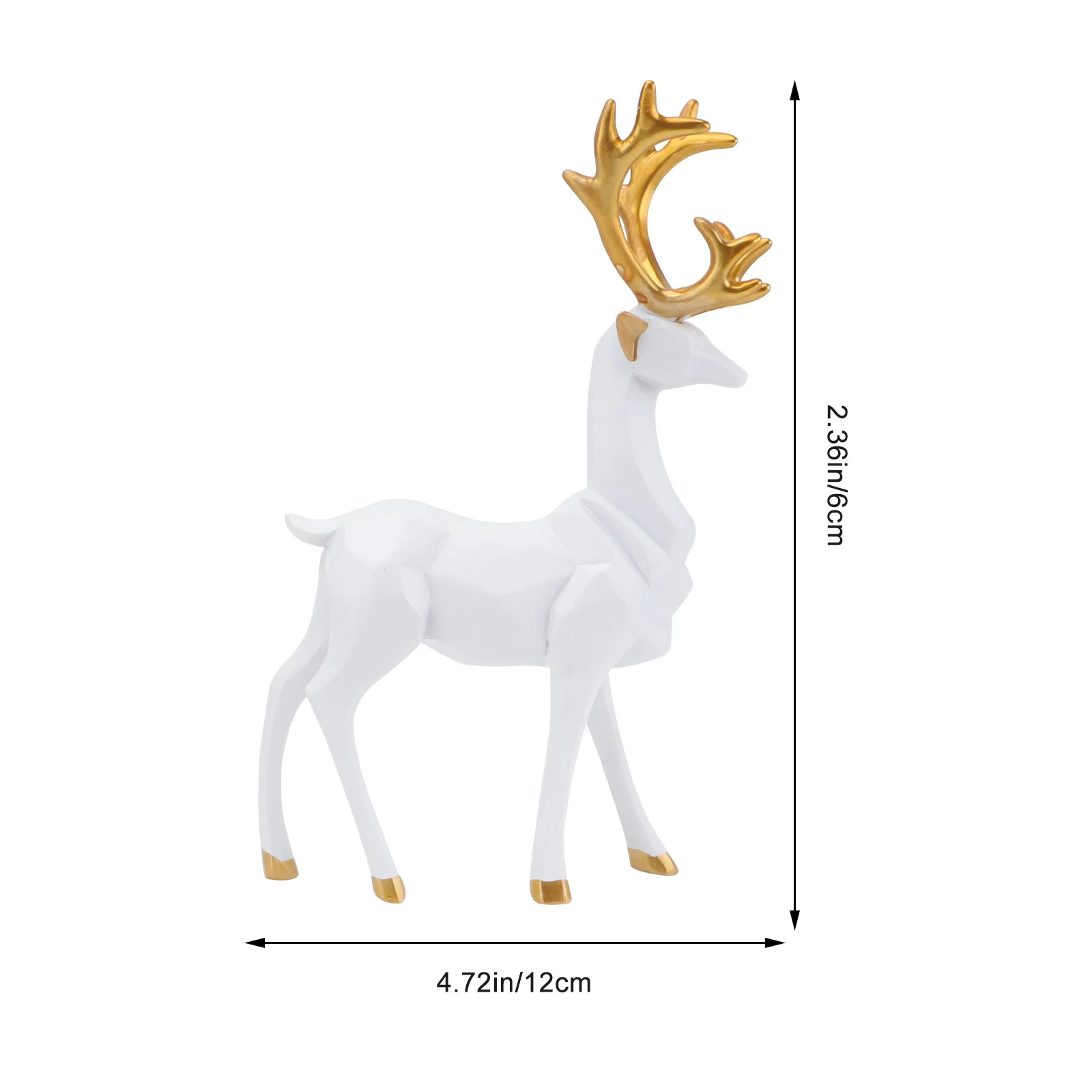 

1Pair Exquisite Elk Desktop Decoration Christmas Tabletop Deer Ornament Home Ornament Party Supply Elk Decoration