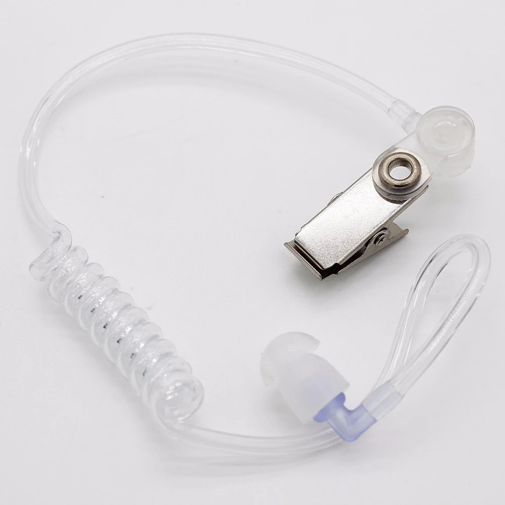 Smaza 3.5mm ouvir apenas tubo acústico fone de ouvido para motorola apx6000 apx7000 apx4000 fone de ouvido