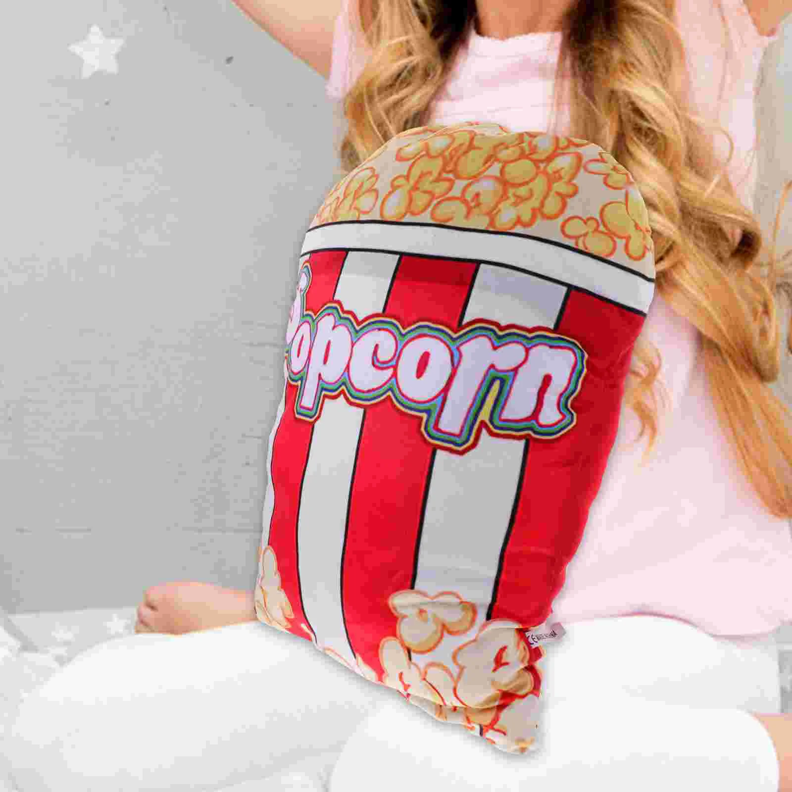 Popcorn Pillow Attractive Home Decor Cartoon Sofa Cushion Backrest Office Plush Supple Stuffed Indoor