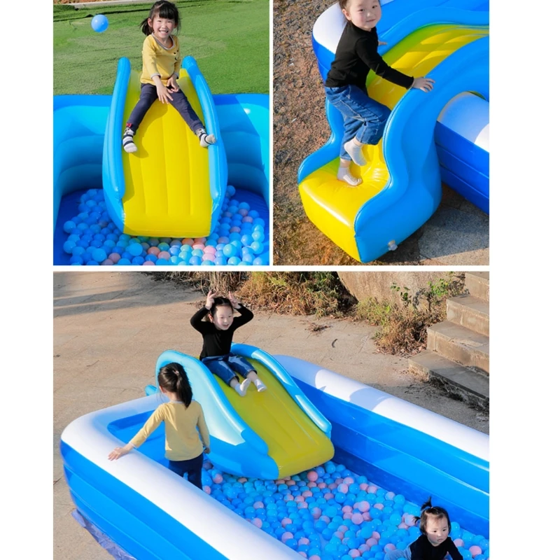 Inflatable Water Slide Outdoor Swimming Pool Water Slide for Children Bounce Castle Accessories Soft Slide Backyard Toy