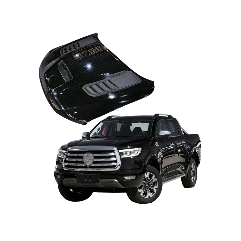 

New Arrival Hot Sale 4X4 Offroad Pickup Truck Manganese Steel Front Engine Hood Bonnet Use GWM Poer CANNON X