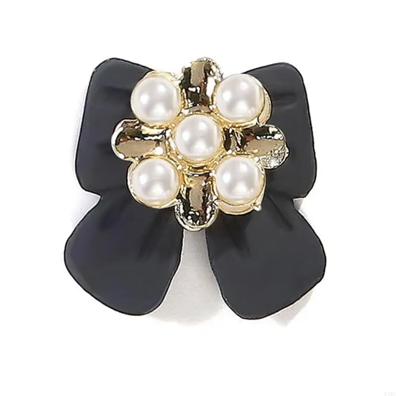 

R3MF Bowknot Pearl Beads Beads Art Charms Bows Diy Art Jewelry Charms