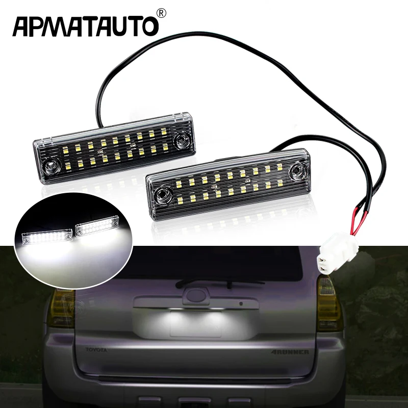 2PCS LED Number License Plate Light  Lamp Assembly Replacement For 1996-2021 FOR Toyota 4Runner,2008-2020 FOR Toyota Sequoia