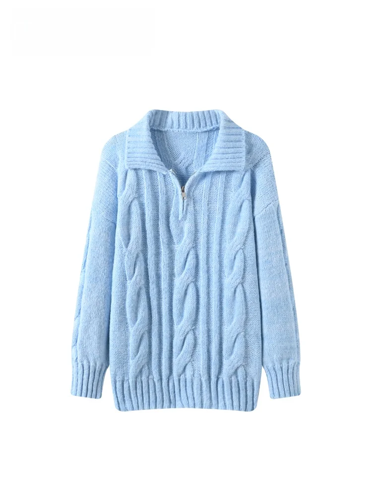 

Cara CLUB длинный свитер больших размеров, женский свободный повседневный топ на осень-зиму, удобный ленивый свитер больших размеров Faion