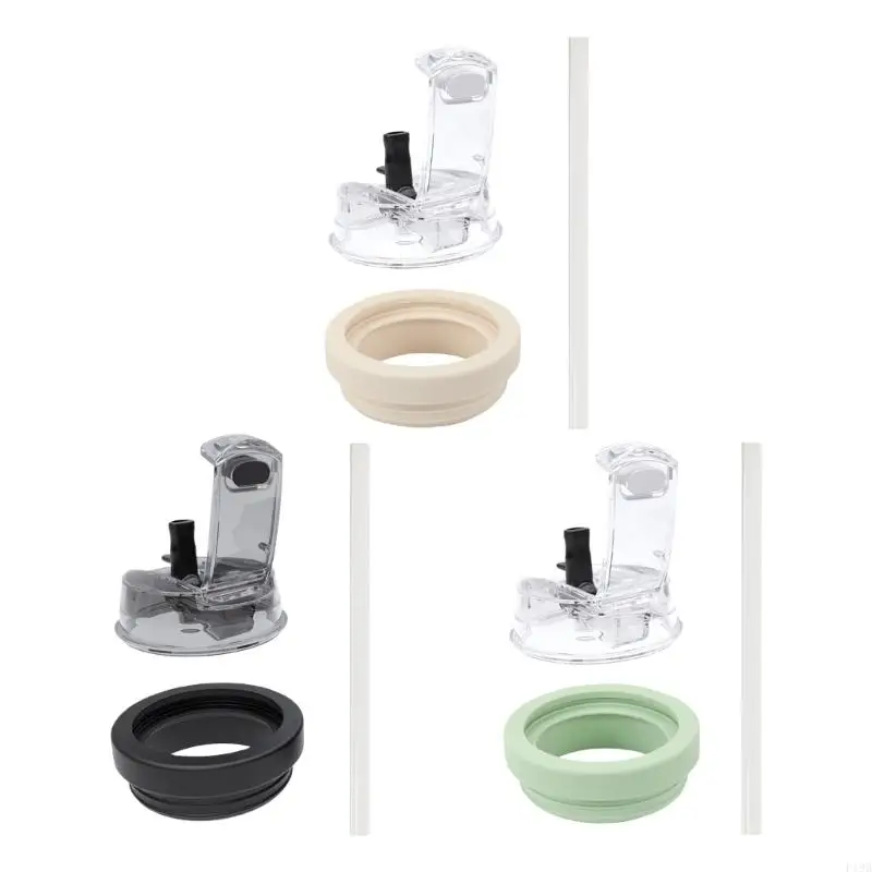 F19B Secures Fit Silicone Lid For 40oz Cups Reusable Straw Cover Cup Accessories