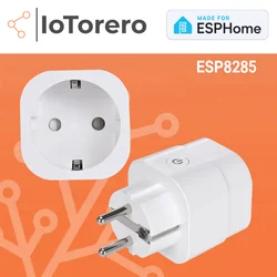 IoTorero Made For ESPHome ESP8285 EU Plug Consumption Monitoring 16A Works With Home Assistant