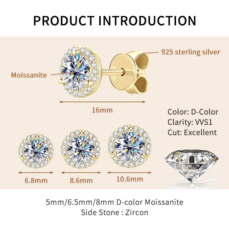 Thumbnail 2 - #58 Best Moissanite Earrings to Buy In 2026