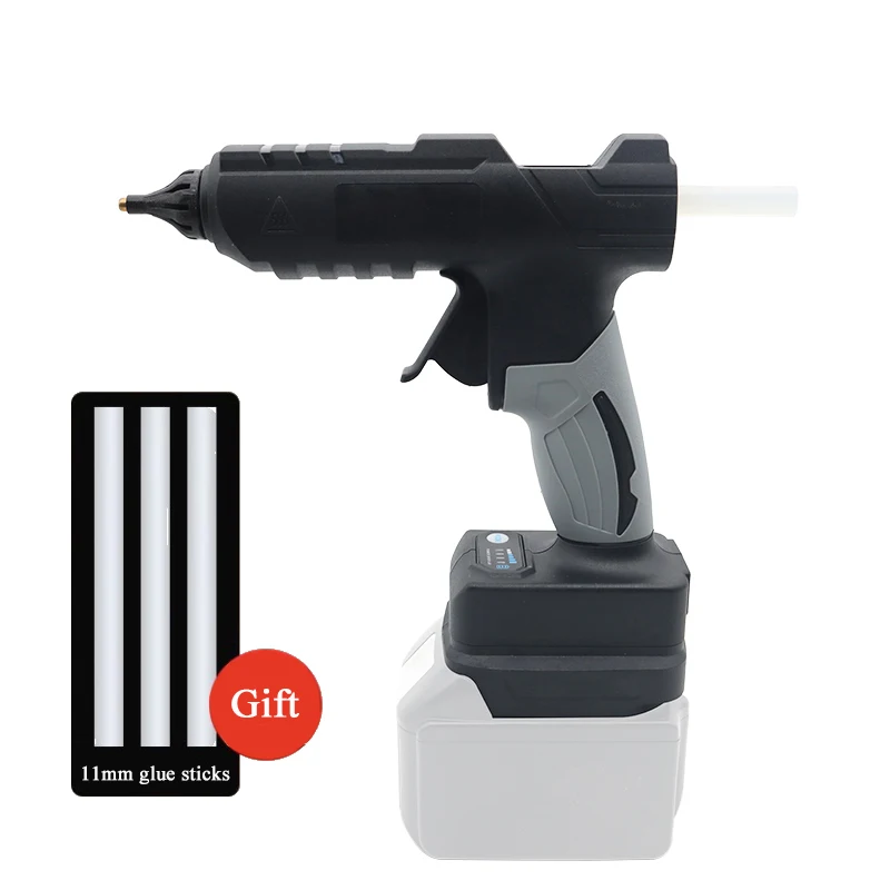 Household Cordless Hot Melt Glue Gun 11mm Glue Stick For Dewalt For Milwaukee For Makita For Bosch For Devon 18V Lithium Battery