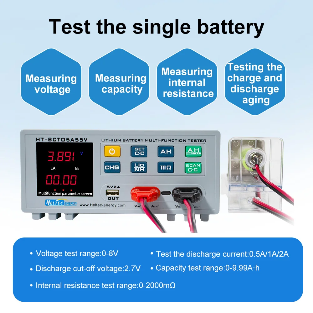 55V/84VSingle battery/battery packComprehensive parameter tester ，Applicable to 18650/26650/32650 batteries