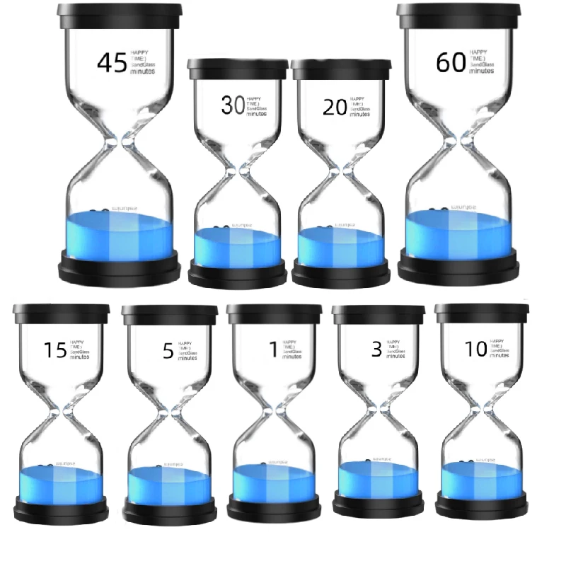 

1-60 Minutes Sand Clock Hourglass Timer Creativity Sand Glass Kitchens Clock Children's Gift Sandglass Home Decoration Ornaments