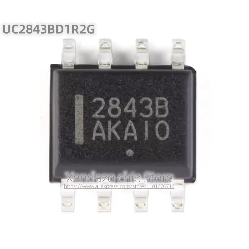 10pcs/lot UC2843BD1R2G UC2843B 2843B SOP-8 package Original genuine High performance current mode PWM controller chip