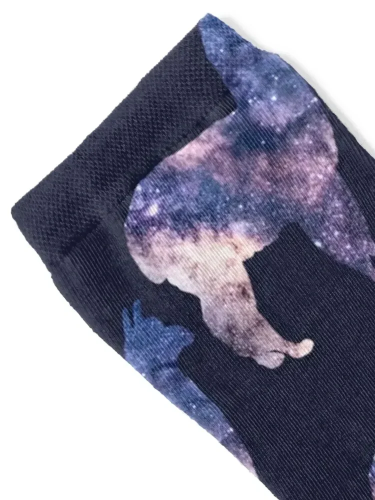 Space llama pattern Socks cartoon valentine gift ideas Socks Ladies Men's