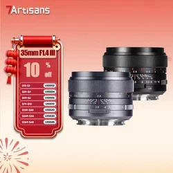 7artisans 35mm F1.4 III Full Frame Large Aperture Camera Lens for Portrait Photography with Sony E A7RIII Nikon Z50 Canon R L