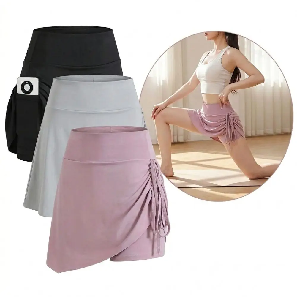 Pleated Tennis Skirts Tummy Control with Shorts Pockets Golf Skorts Moisture Wickin Built-in Shorts Running Skirts