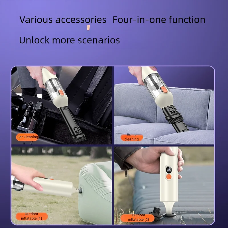 

Wireless vacuum cleaner, brushless motor four in one multifunctional blowing and suction integrated new car vacuum cleaner