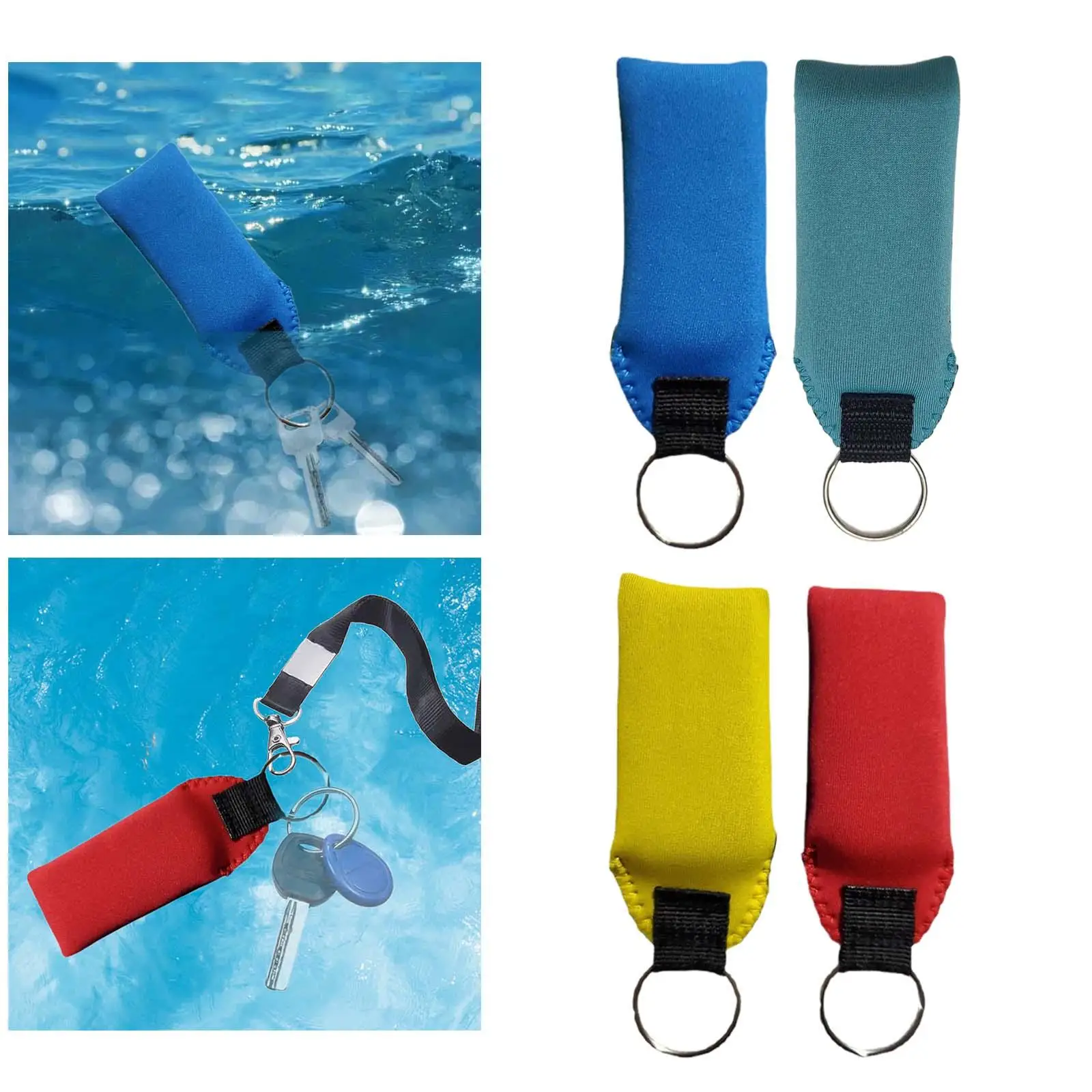 Floating Keychain Key Holder Lightweight Pendant Accessories Floatable Keychain for Water Sports Fishing Outdoor Sailing Diving