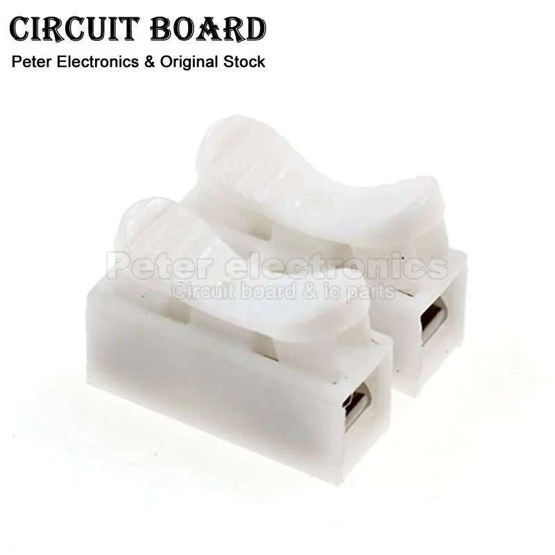 (20-100pcs) CH-2 Spring Wire Quick Connectors lectrical Crimp Terminals Block Splice Cable DIY Kit