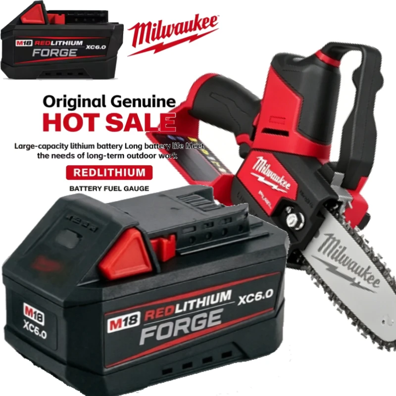 

Milwaukee M18 FORGE 8.0Ah Battery M18FB12 18V REDLITHIUM HD 50% Power Upgrade Super Charge 35min 80% 48-11-1813 Heavy Duty