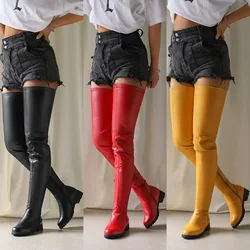 Winter New Plus Size 48 Women's Over The Knee Boots Thick Heel Long Tube Boots Platform Shoes