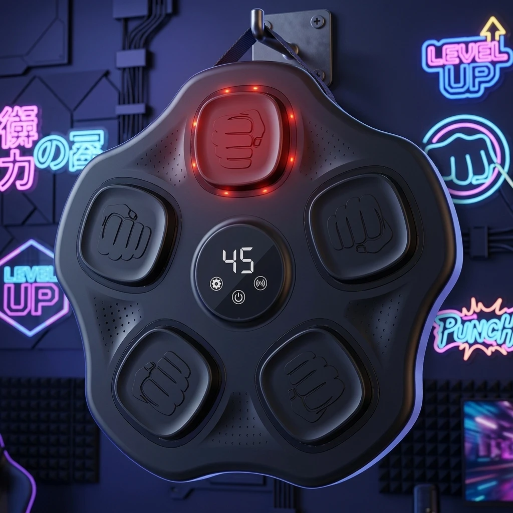Factory Price Smart Music Boxing Machine Interactive Punching Wall Mounted Electronic Boxing Trainer Target
