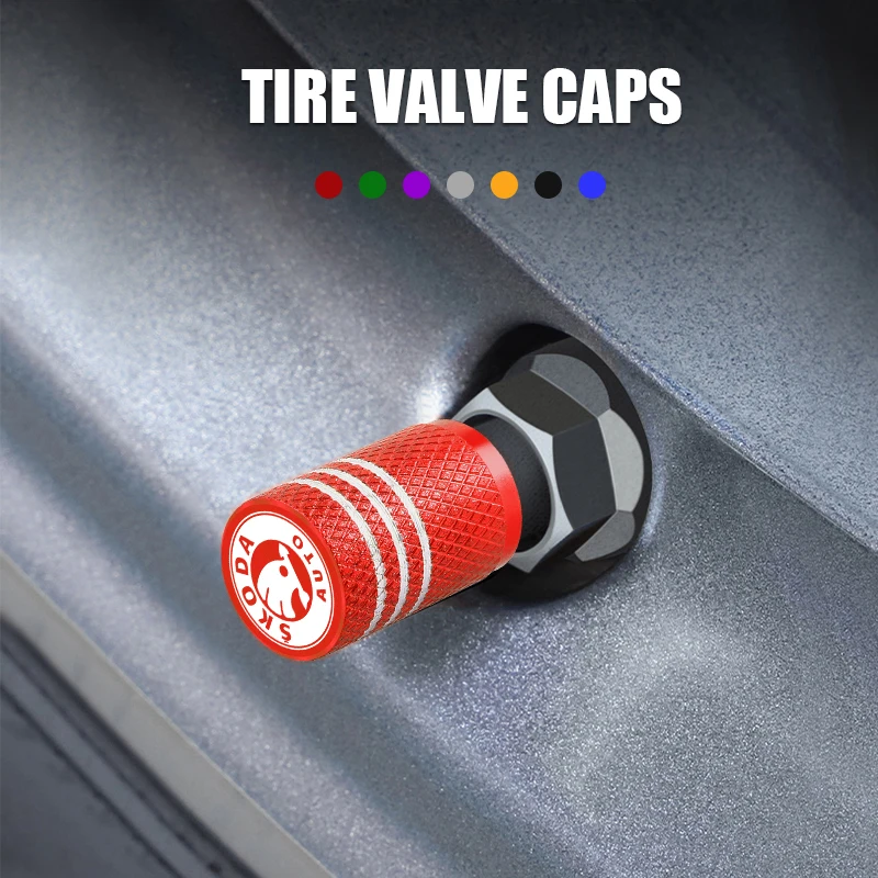 

Горячая новинка 2026: Набор из 5 колпачков для ниппелей автомобильных шин (воздушных клапанов) для Skoda Octavia A5, A4 MK1, Fabia, Superb, Rapid. Аксессуары для авто.