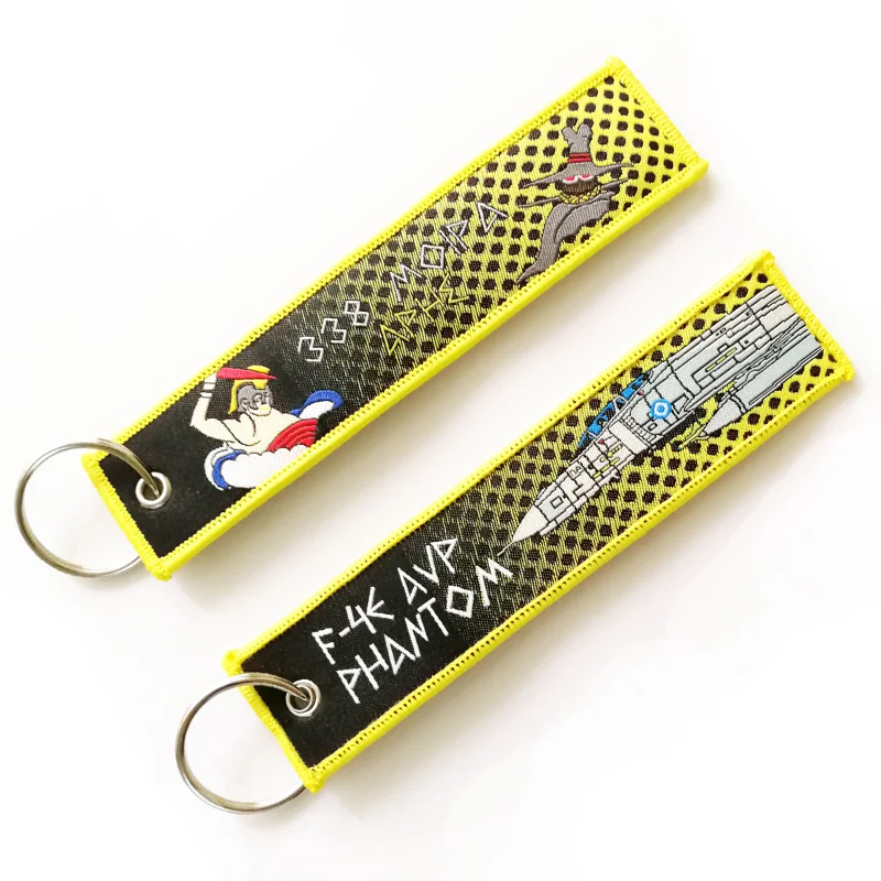 Custom design Fabric Woven Keychain for Promotional Gift